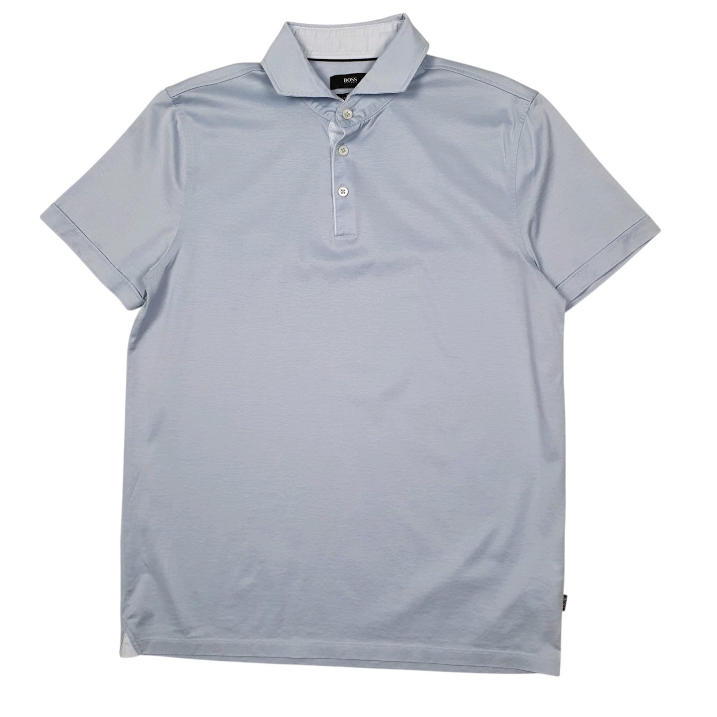 Mens Blue Hugo Boss Slim Fit Short Sleeve Polo Shirt
