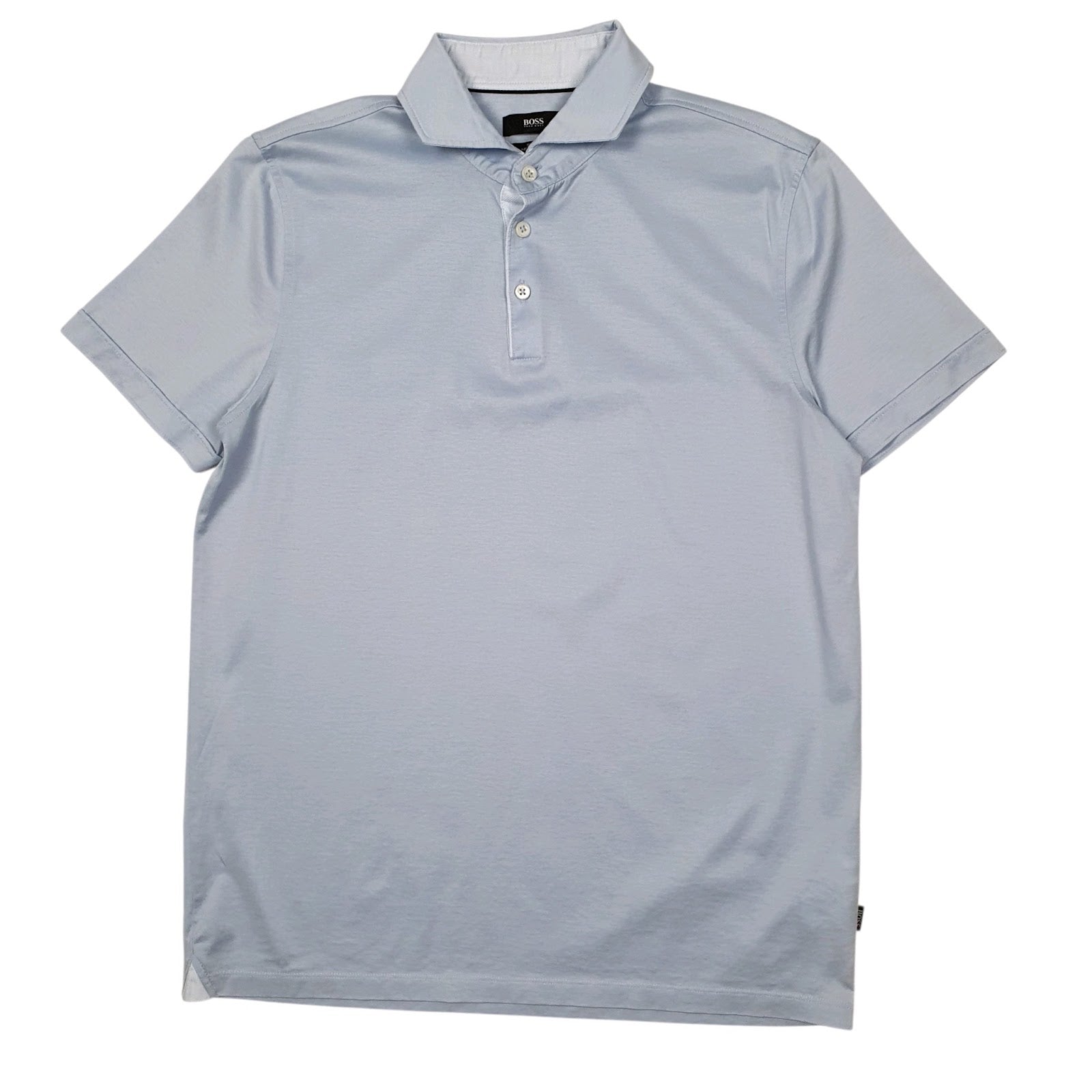 Mens Blue Hugo Boss Slim Fit Short Sleeve Polo Shirt