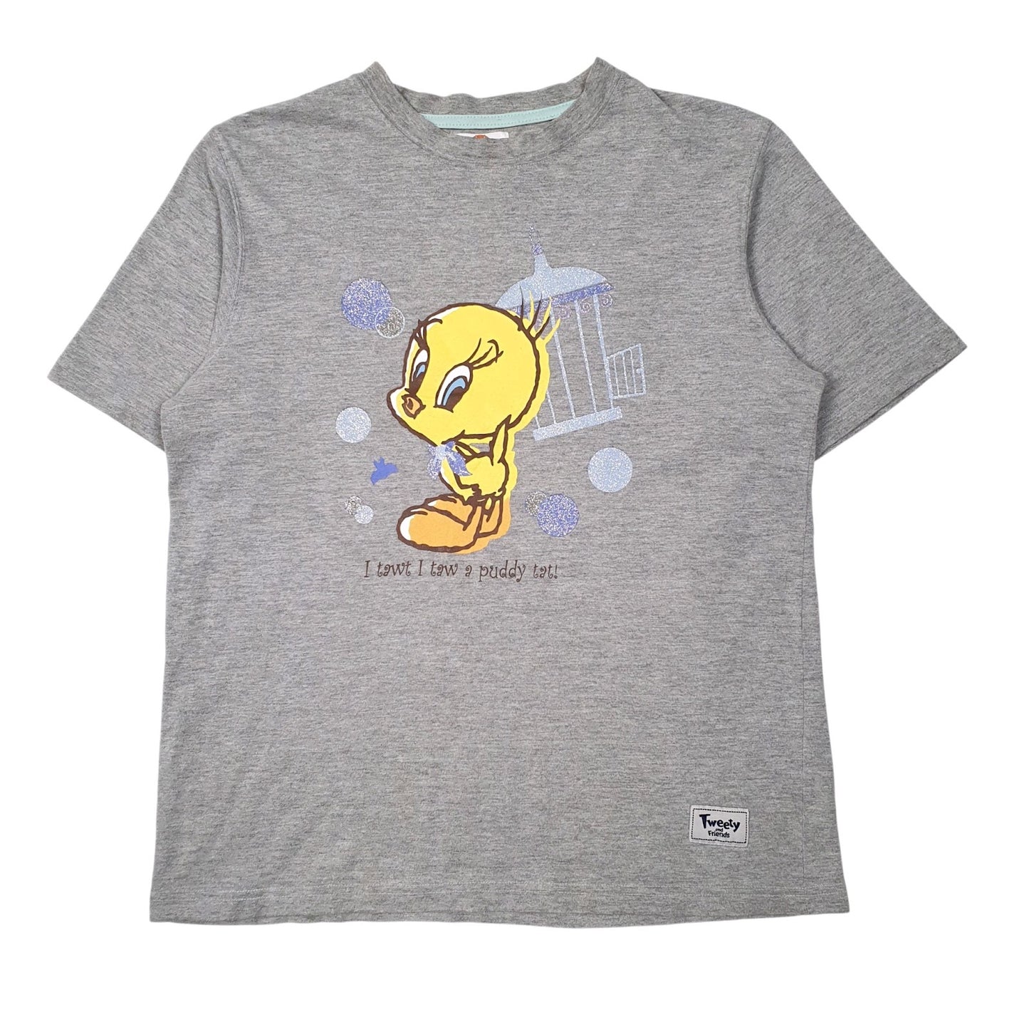 Womens Grey Looney Toons  Short Sleeve T Shirt