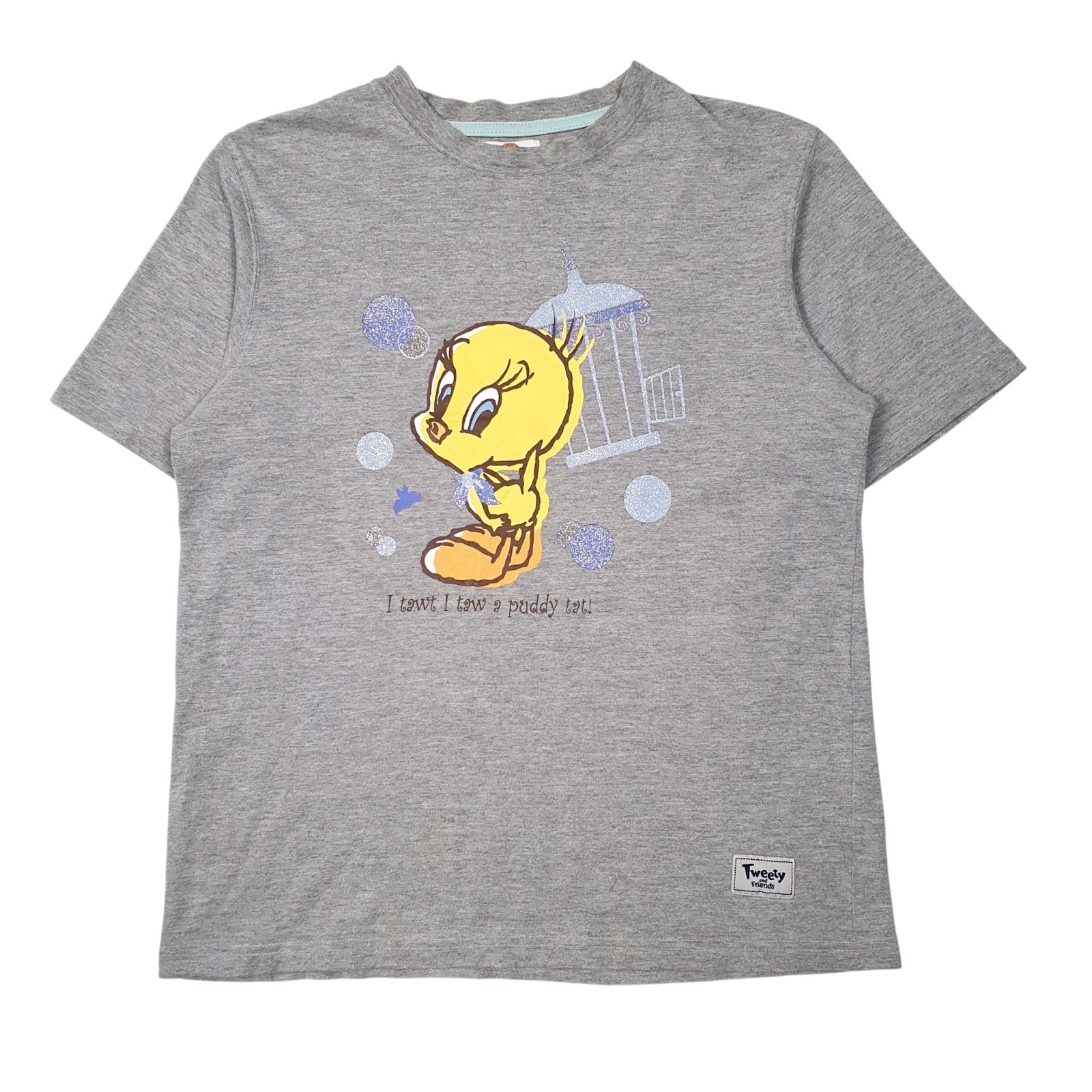 Womens Grey Looney Toons  Short Sleeve T Shirt
