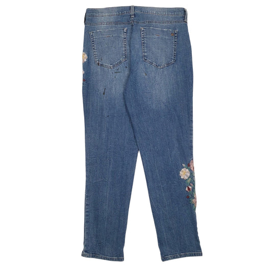 Womens Blue Jessica Simpson Embroidered  Jeans