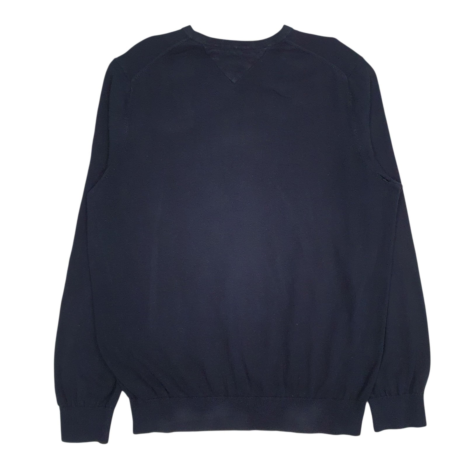 Mens Navy Tommy Hilfiger Lightweight V Neck Jumper