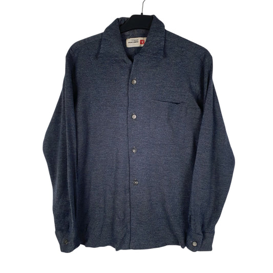 Womens Blue Sports Wear Vintage Long Sleeve Shirt