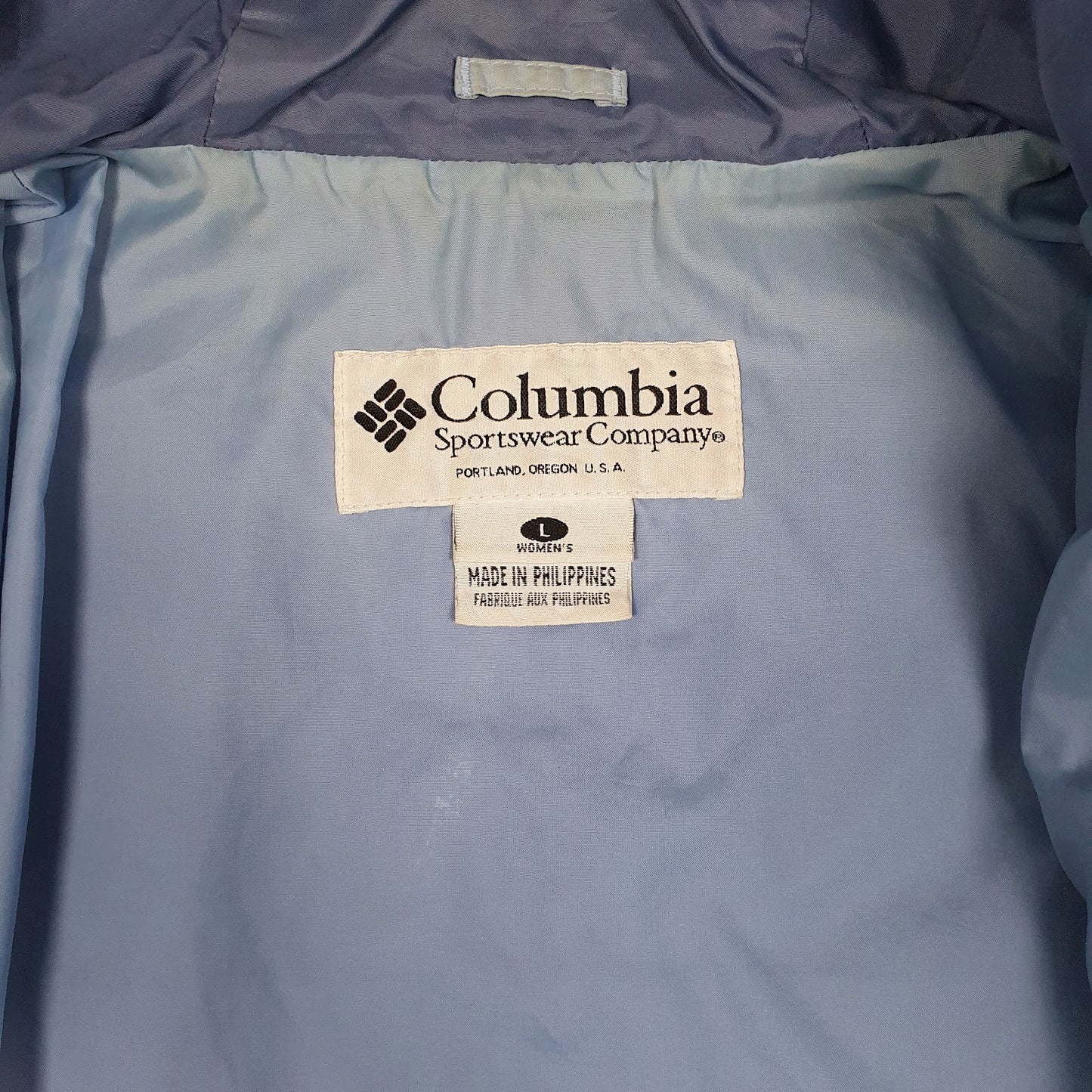 Womens Blue Columbia Sportswear Company  Full Zip Coat