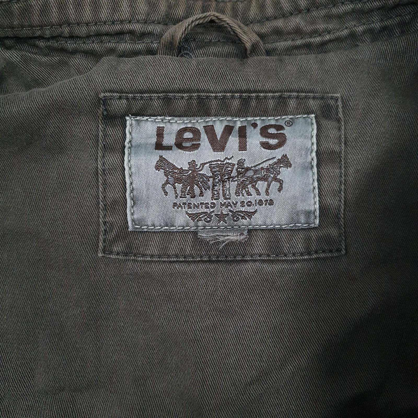 Mens Green Levis   Coat