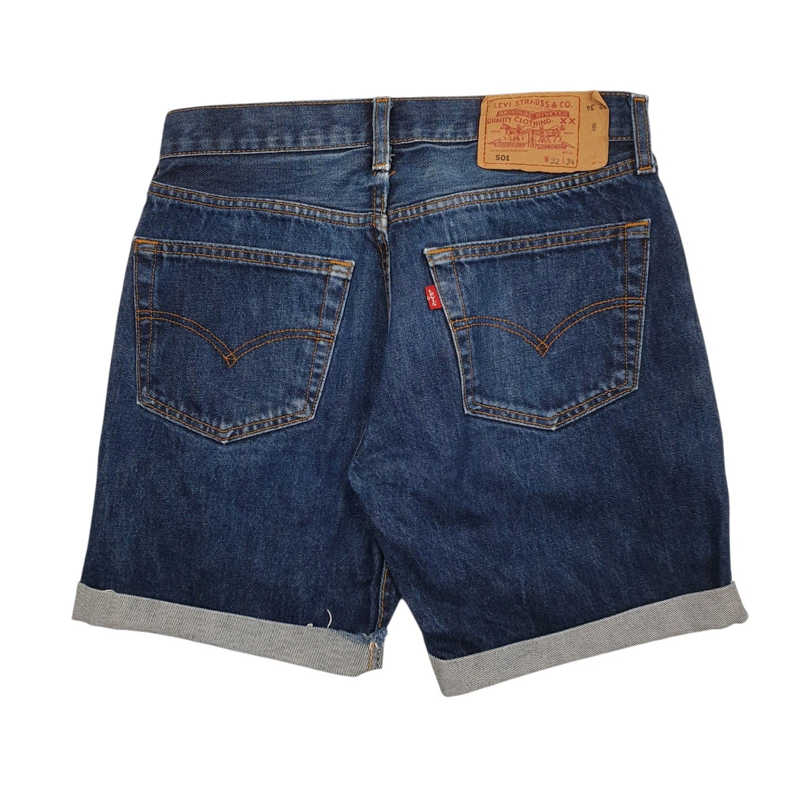 Mens Blue Levis 501 Vintage 00s  Shorts