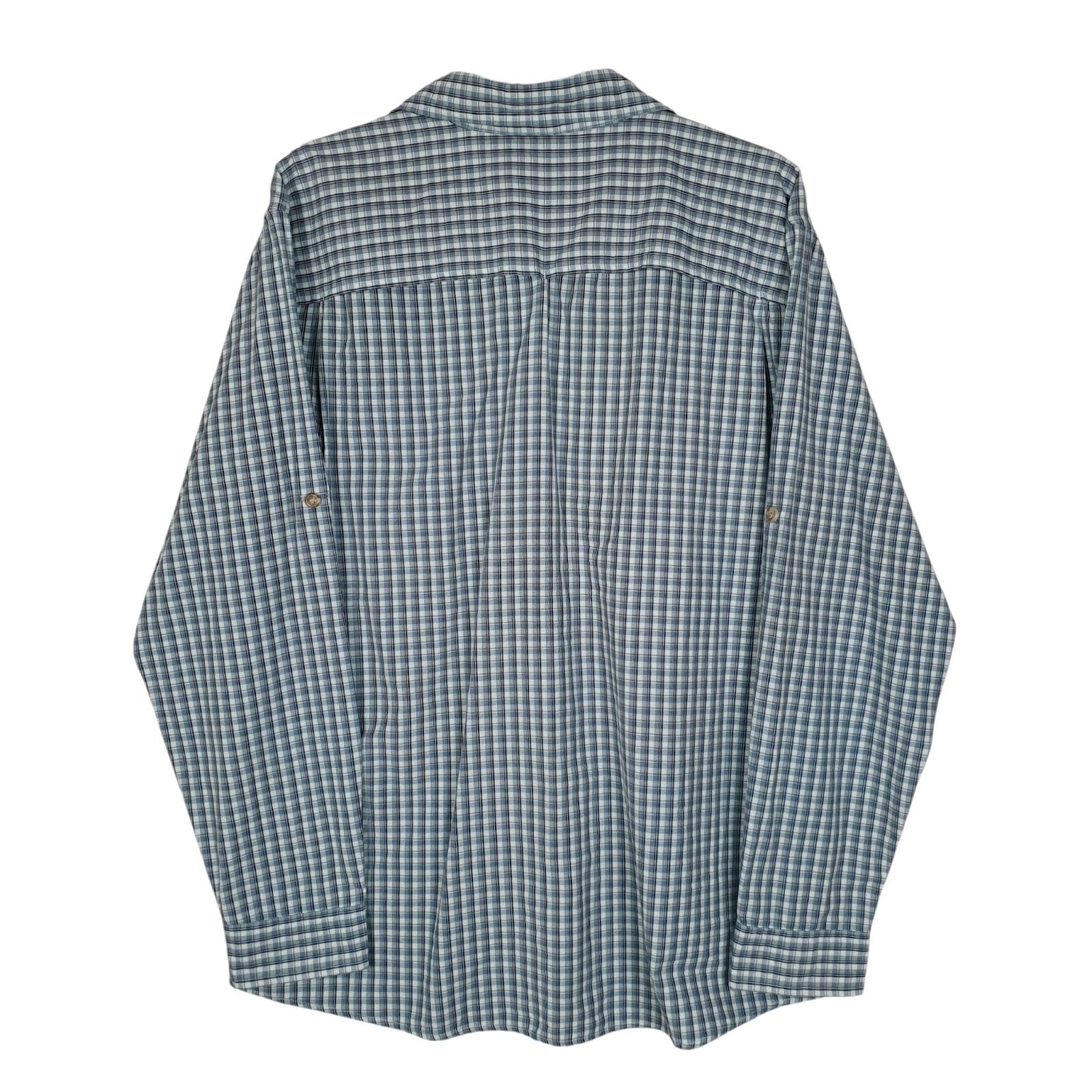 Mens Blue Eddie Bauer Walking Hiking Performance  Shirt