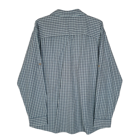 Mens Blue Eddie Bauer Walking Hiking Performance  Shirt