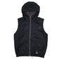 Mens Black Onyx Jeans Padded Hoodie  Coat