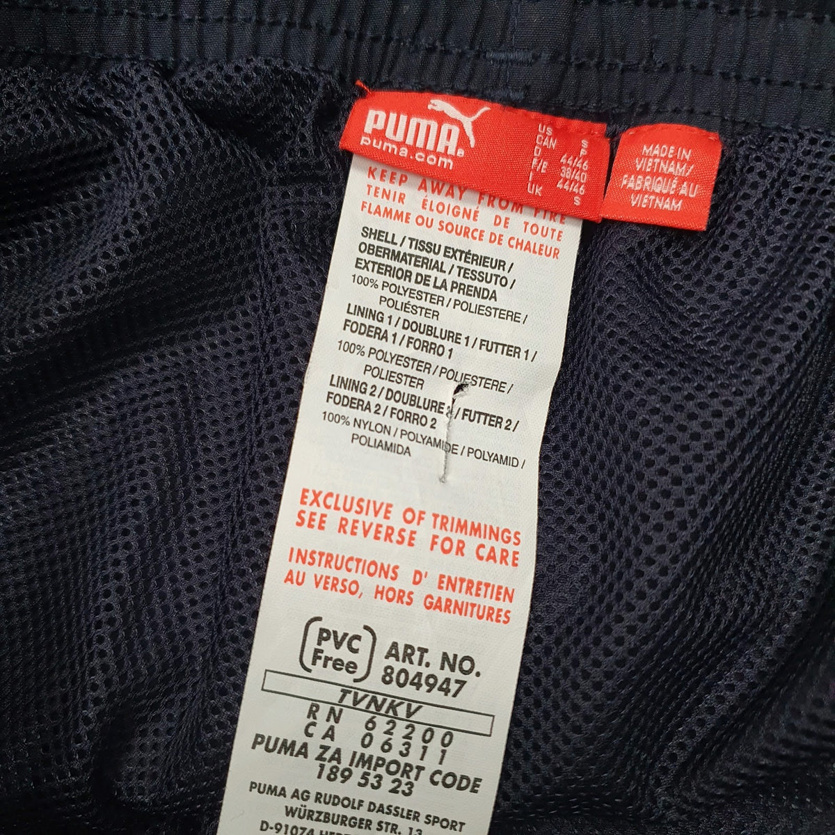 Mens Navy Puma   Trousers