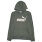 Womens Green Puma Spellout Hoodie Jumper