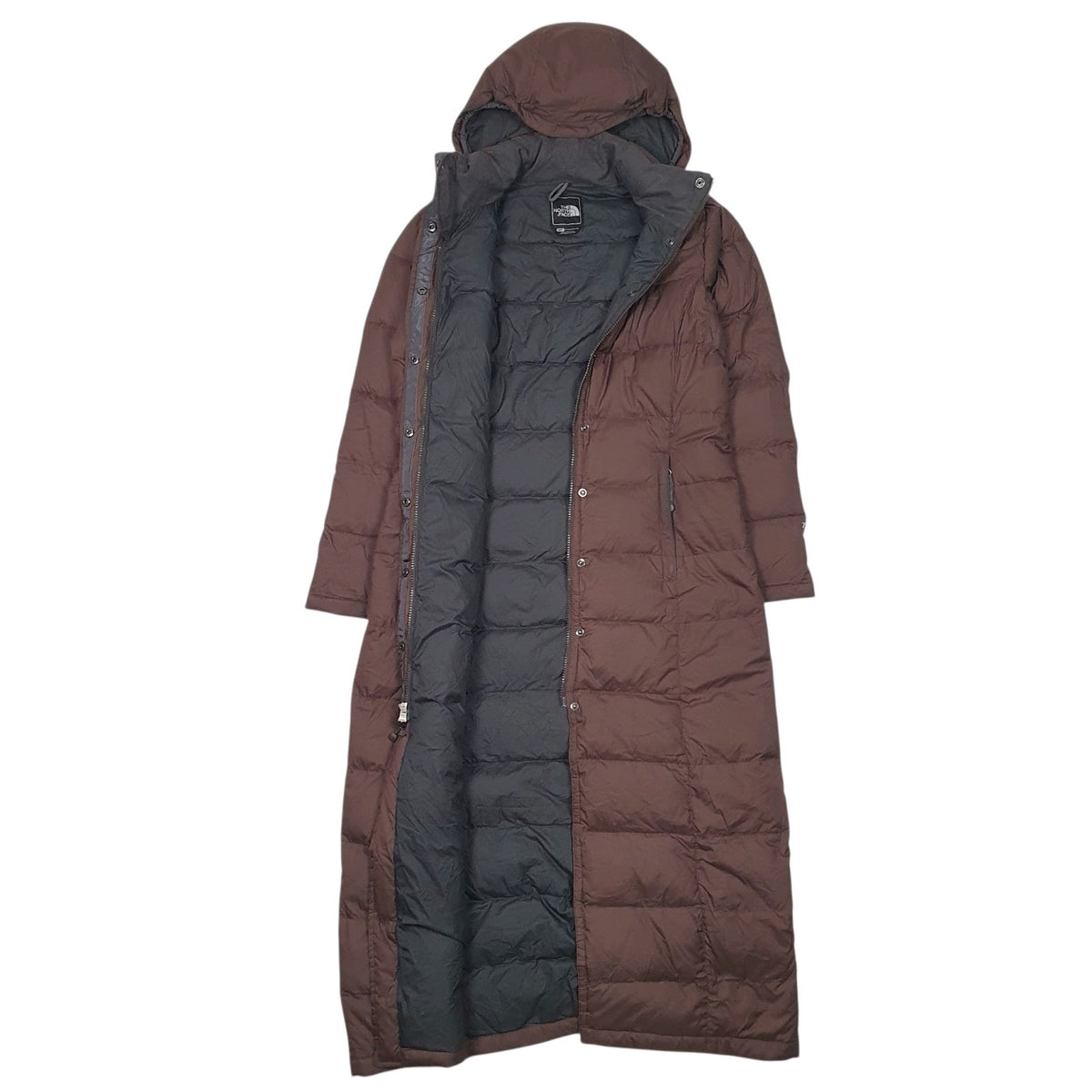 Womens Brown The North Face 700 Longline  Coat