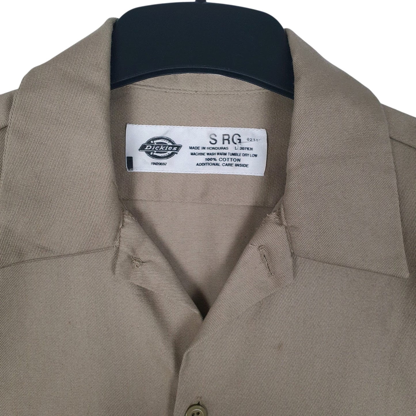 Mens Beige Dickies Workwear  Shirt