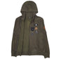 Mens Green The North Face Patches Full Zip Jumper