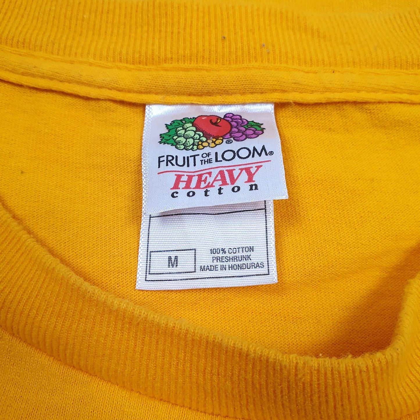 Mens Yellow Fruit Of The Loom California Berkeley  T Shirt