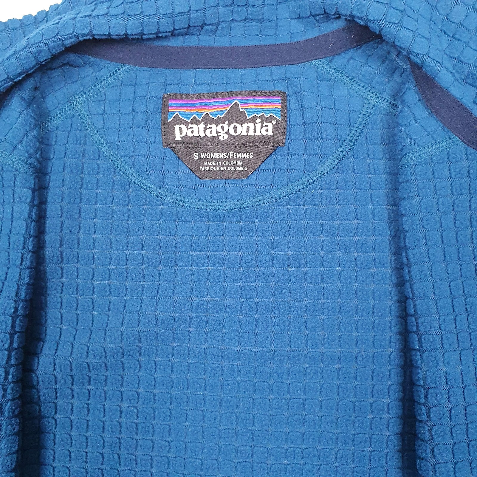 Womens Blue Patagonia R1 Jacket Full Zip Jumper