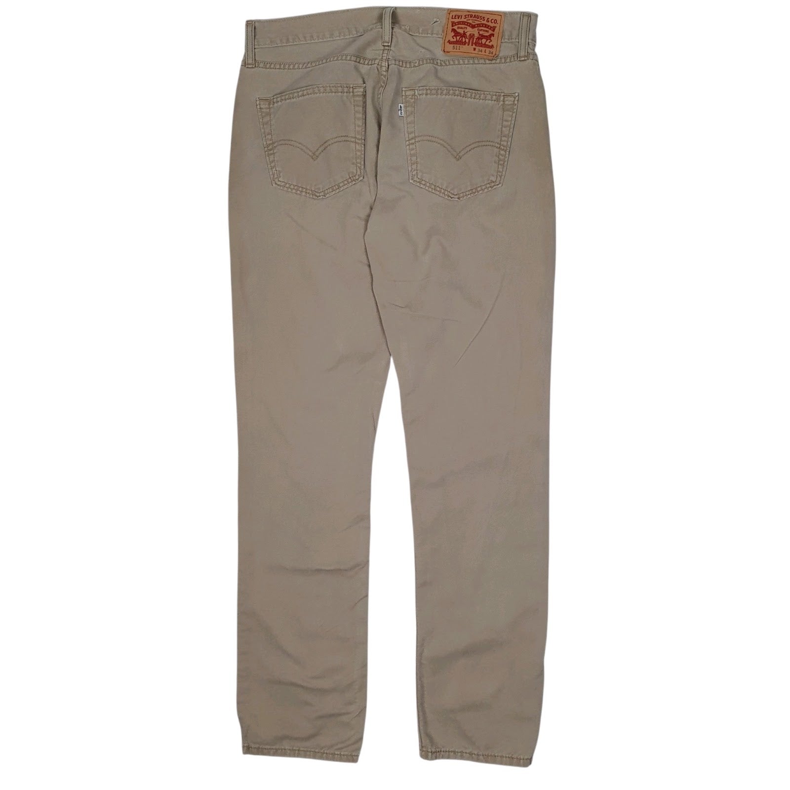 Mens Beige Levis 511  Trousers