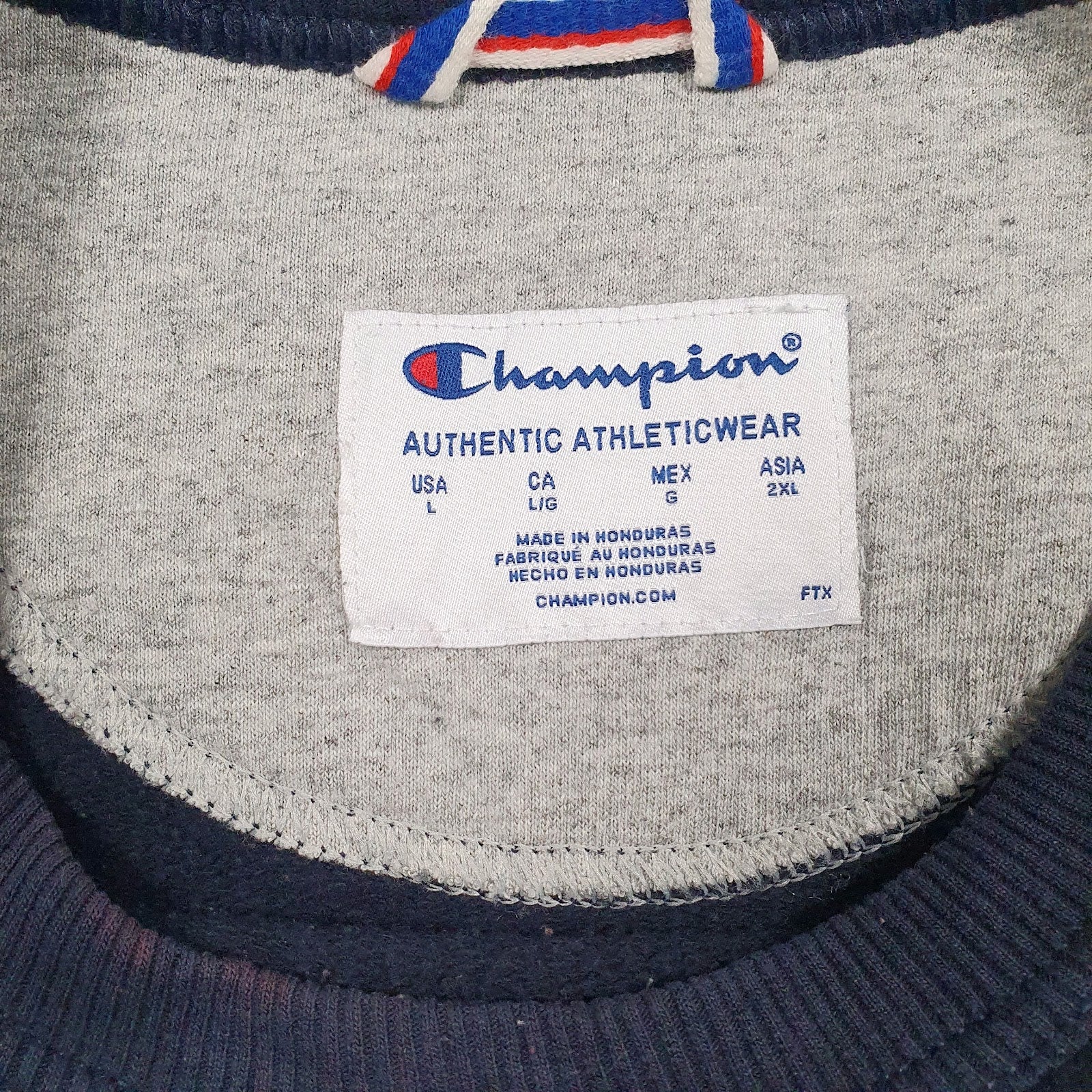 Mens Navy Champion  Crewneck Jumper