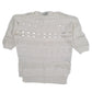Womens White Next Mesh Shear Crewneck Jumper