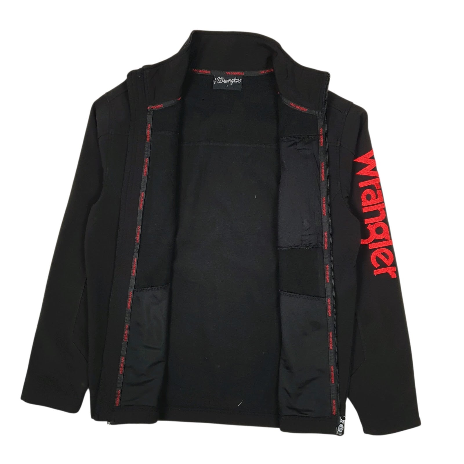 Mens Black Wrangler Windbreaker  Coat