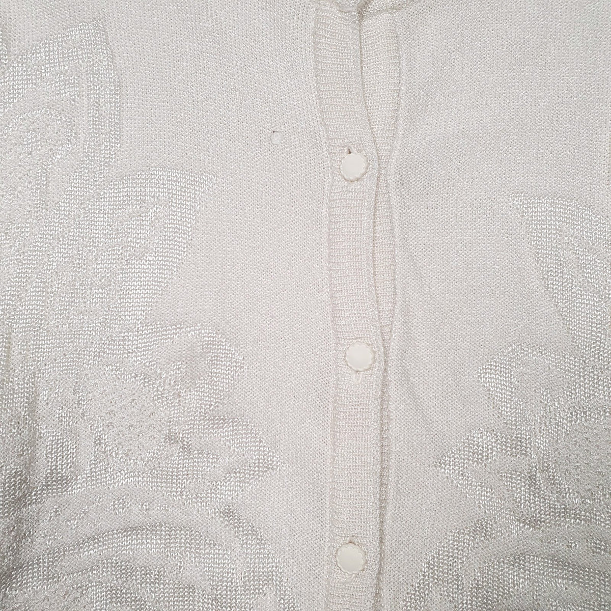 Womens White Unbranded  Cardigan Jumper