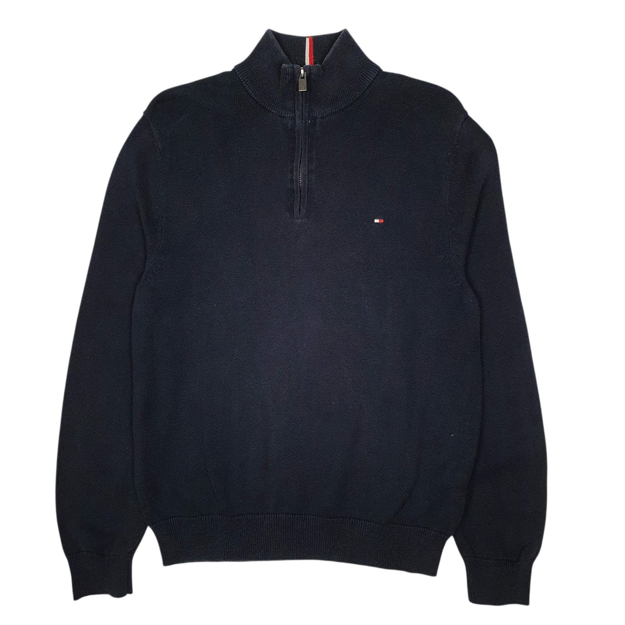 Mens Navy Tommy Hilfiger  Quarter Zip Jumper