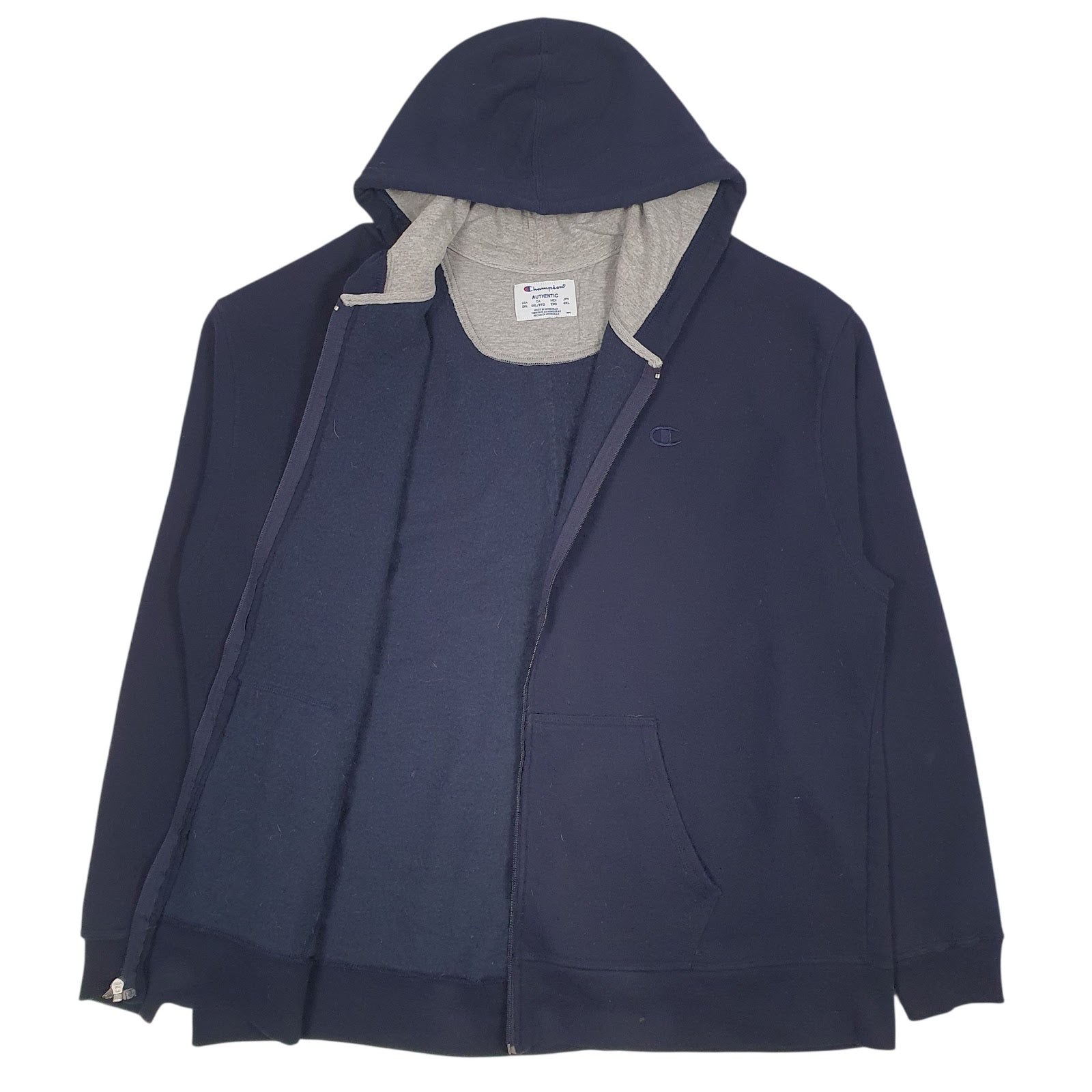 Mens Navy Champion  Full Zip Jumper
