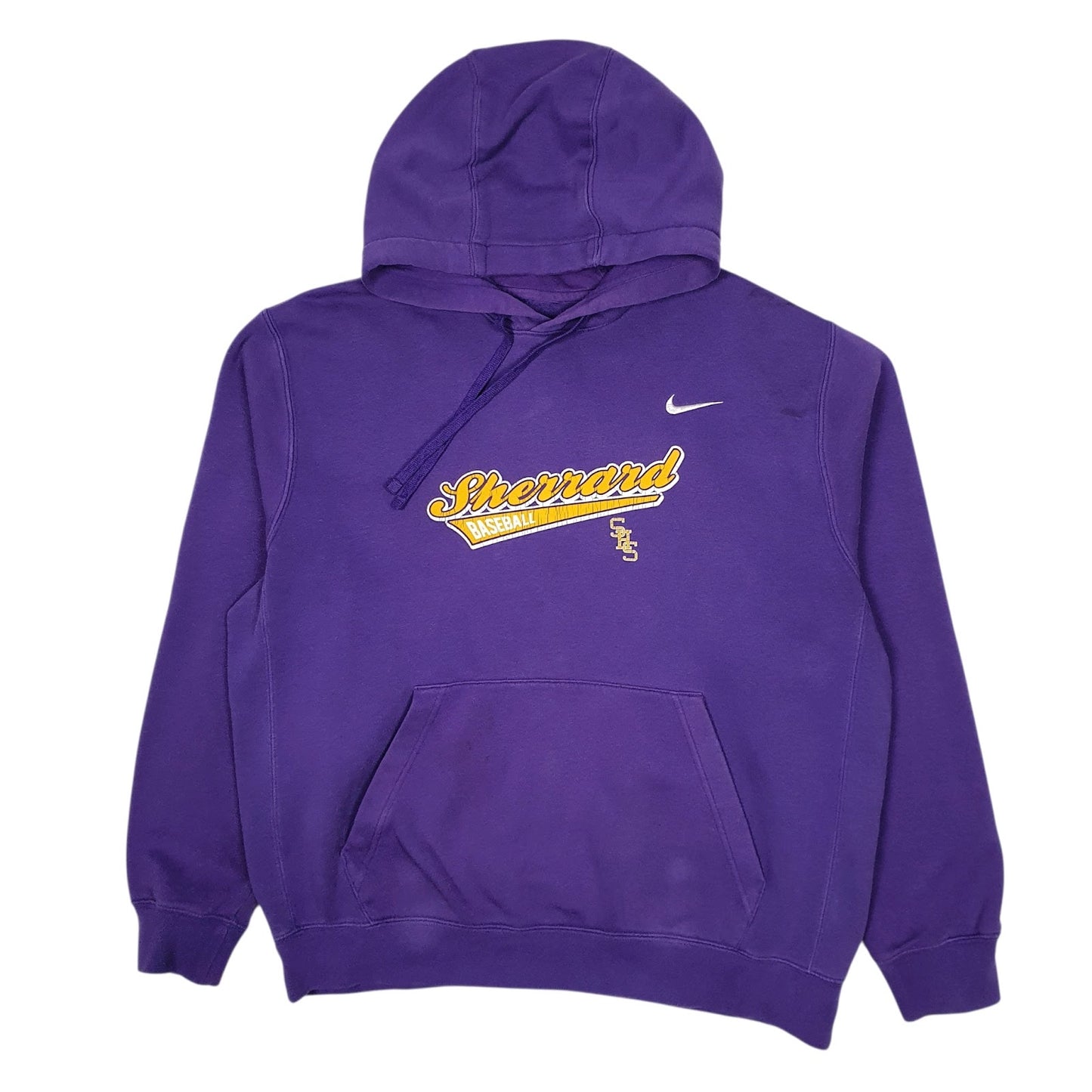 Mens Purple Nike Sherrard Baseball Hoodie Jumper