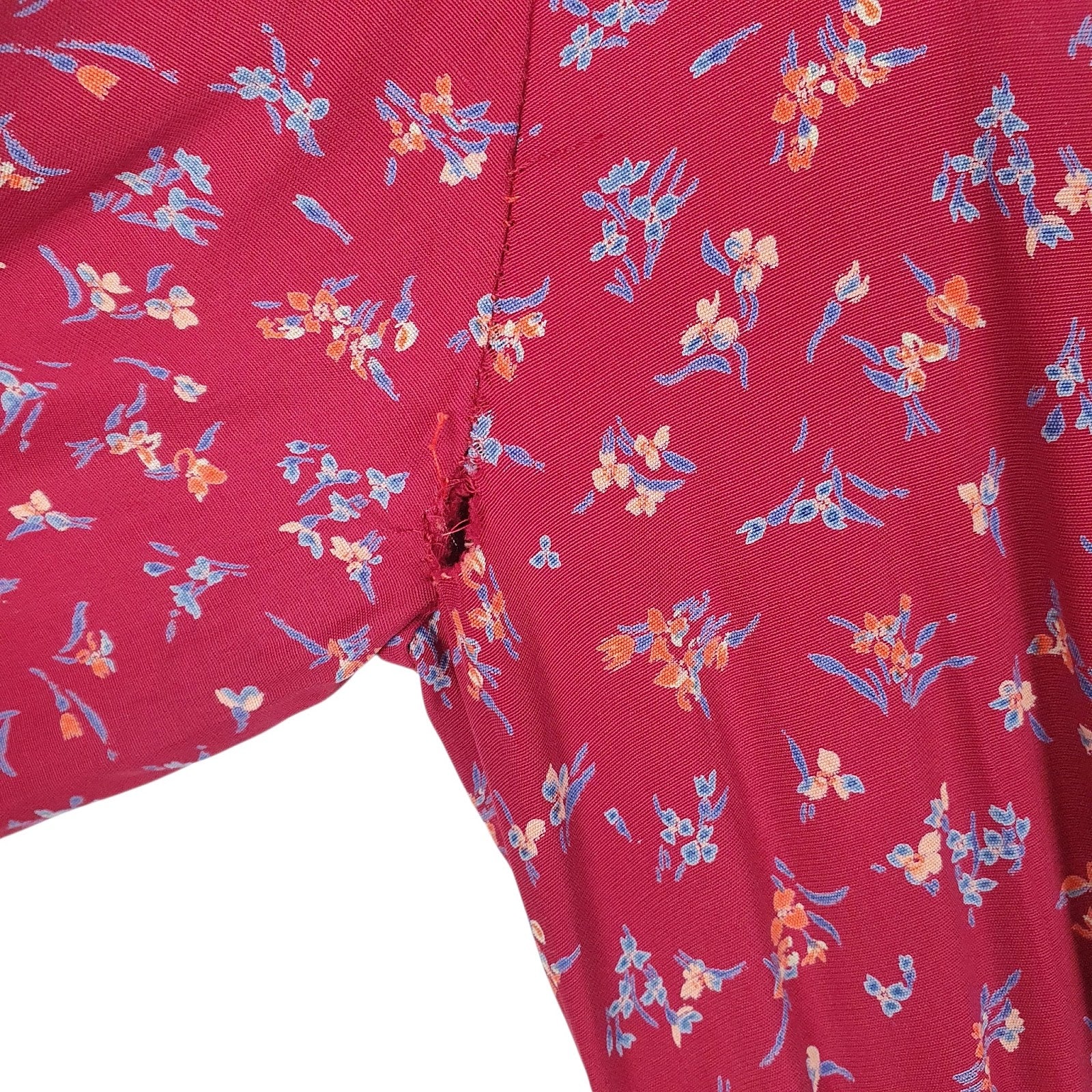 Womens Red Unbranded Floral Print  Dress