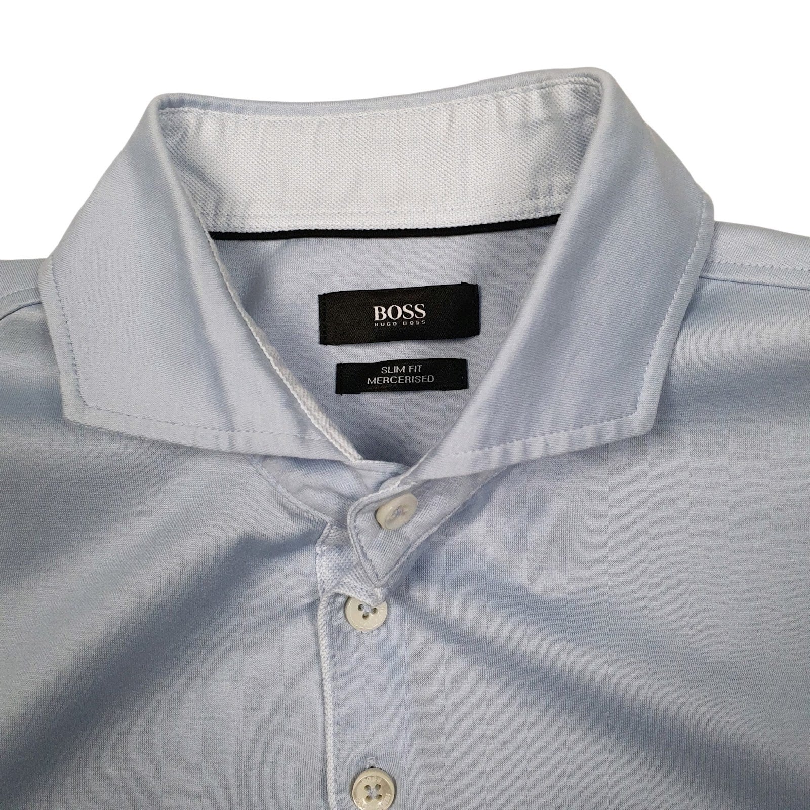 Mens Blue Hugo Boss Slim Fit  Polo Shirt