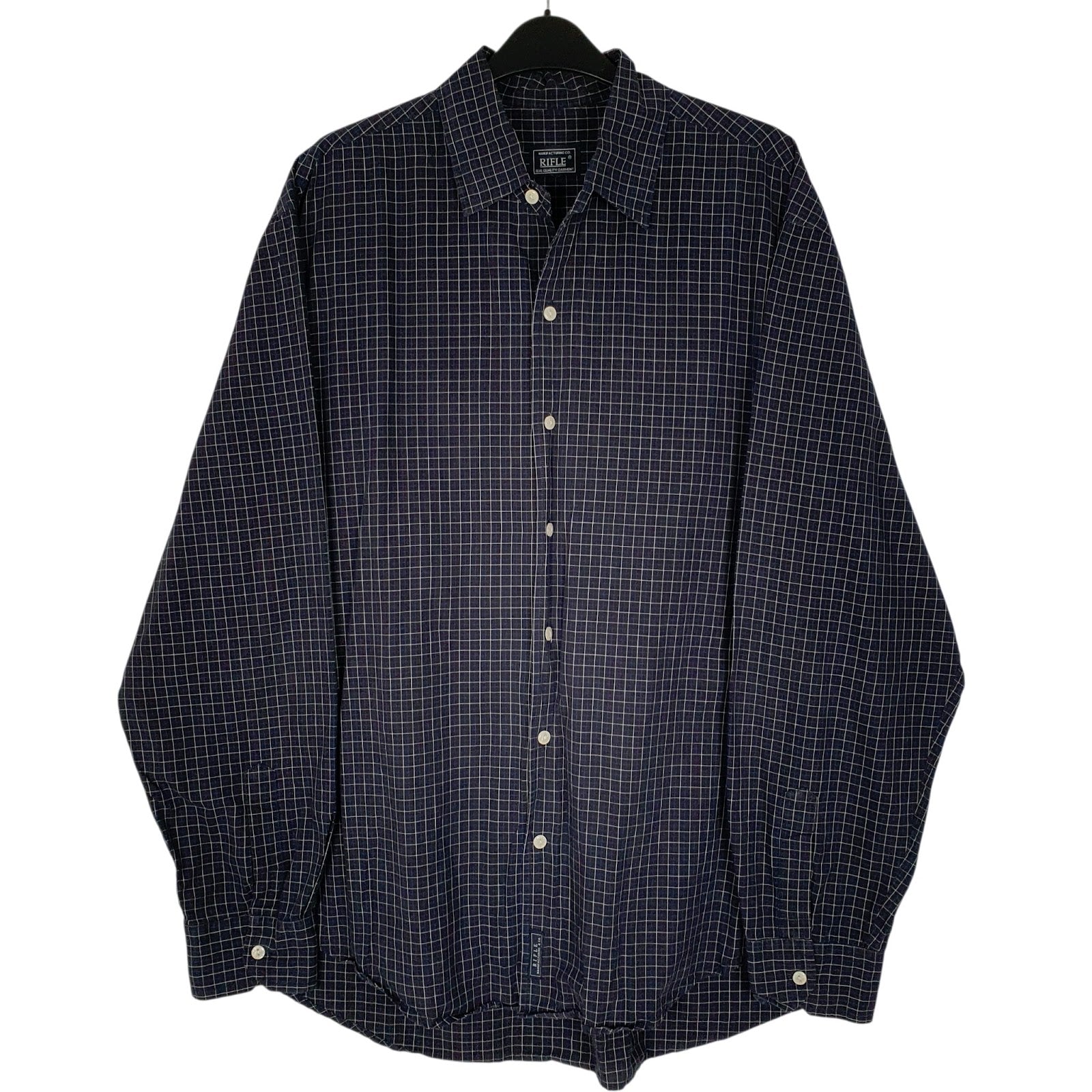 Mens Navy Rifle  Long Sleeve Shirt