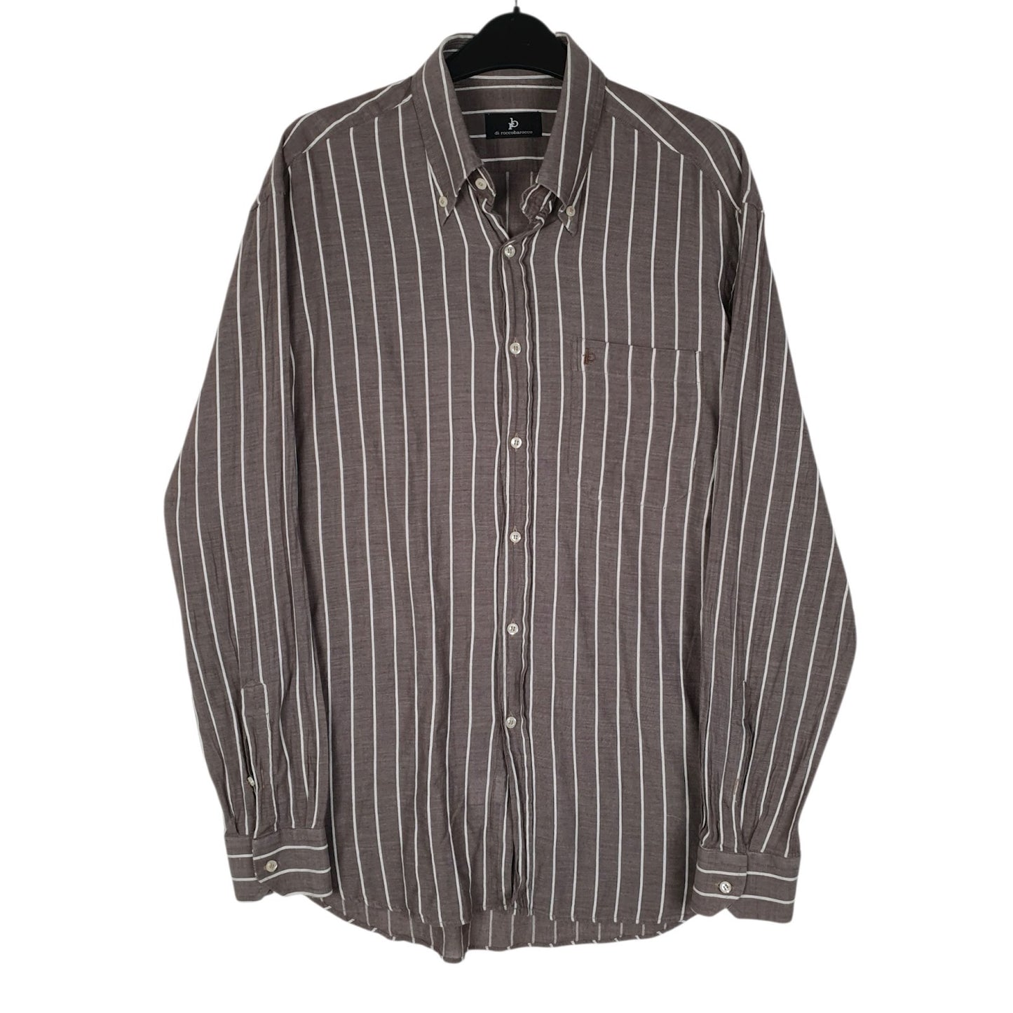 Mens Grey Roccobarooco  Long Sleeve Shirt