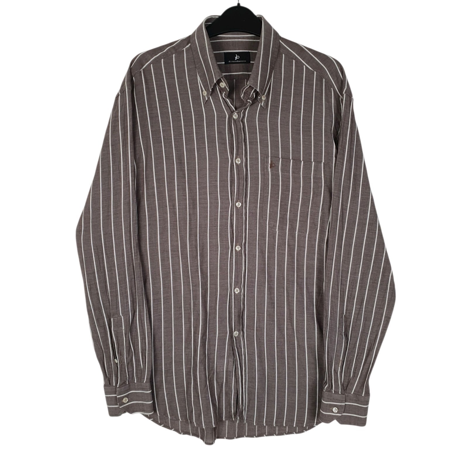 Mens Grey Roccobarooco  Long Sleeve Shirt