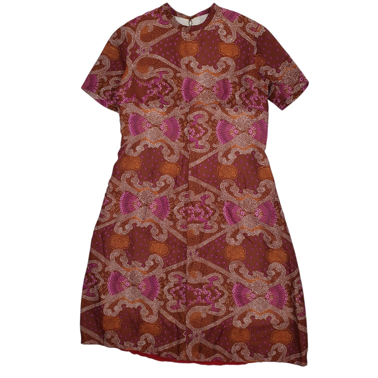 Womens Brown Unbranded  Short Sleeve Dress