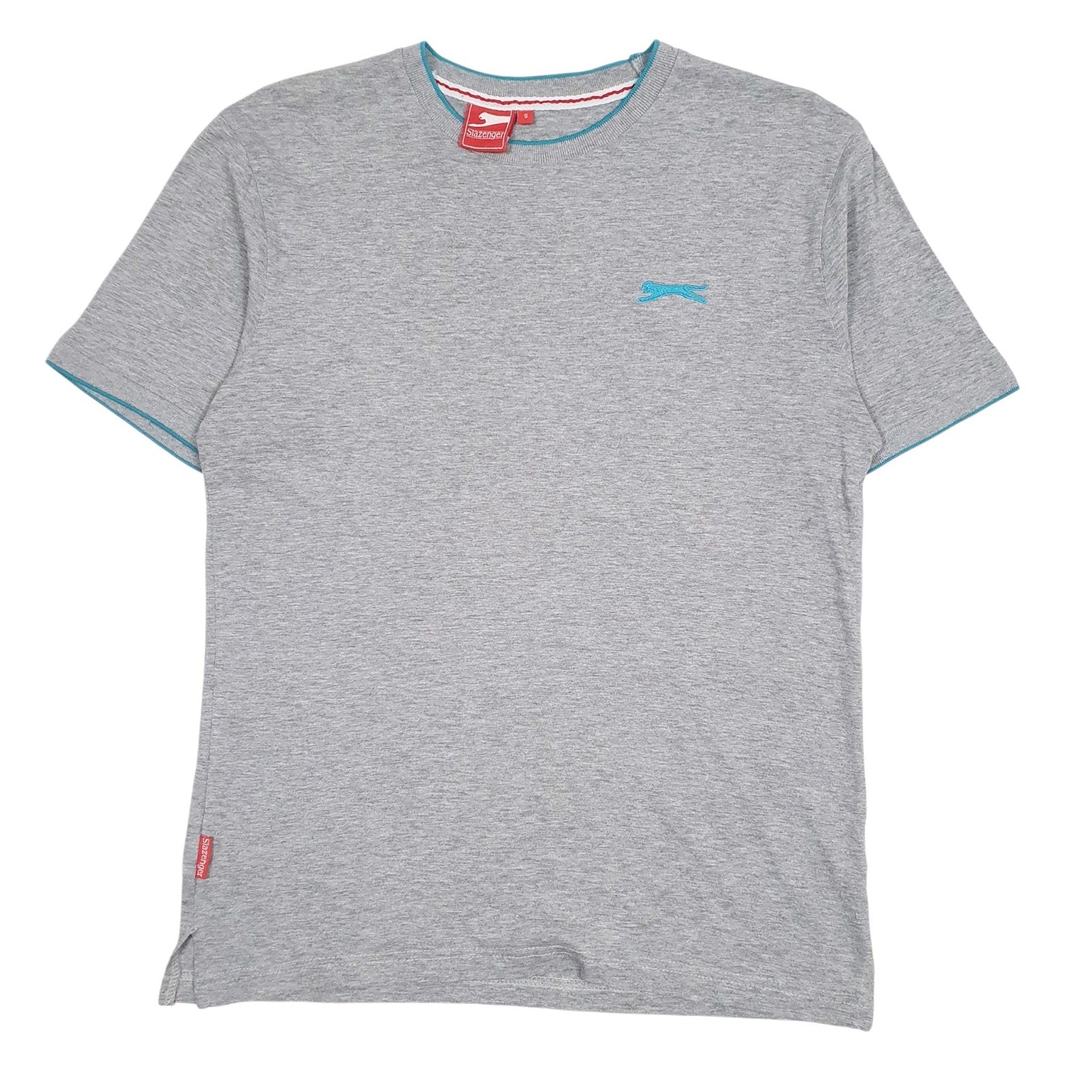 Mens Grey Slazenger  Short Sleeve T Shirt