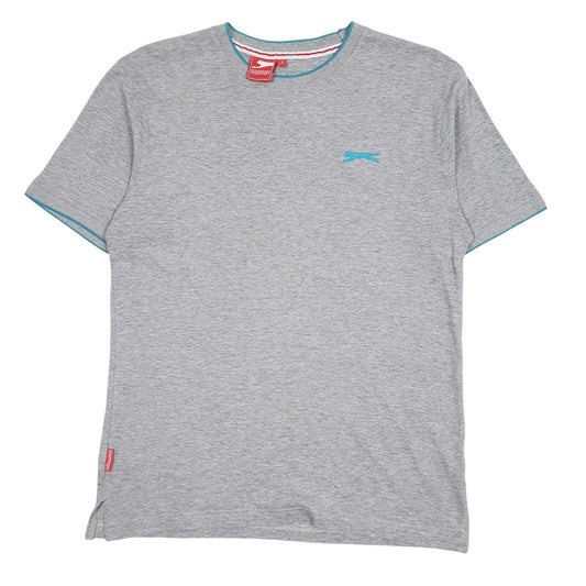 Mens Grey Slazenger  Short Sleeve T Shirt