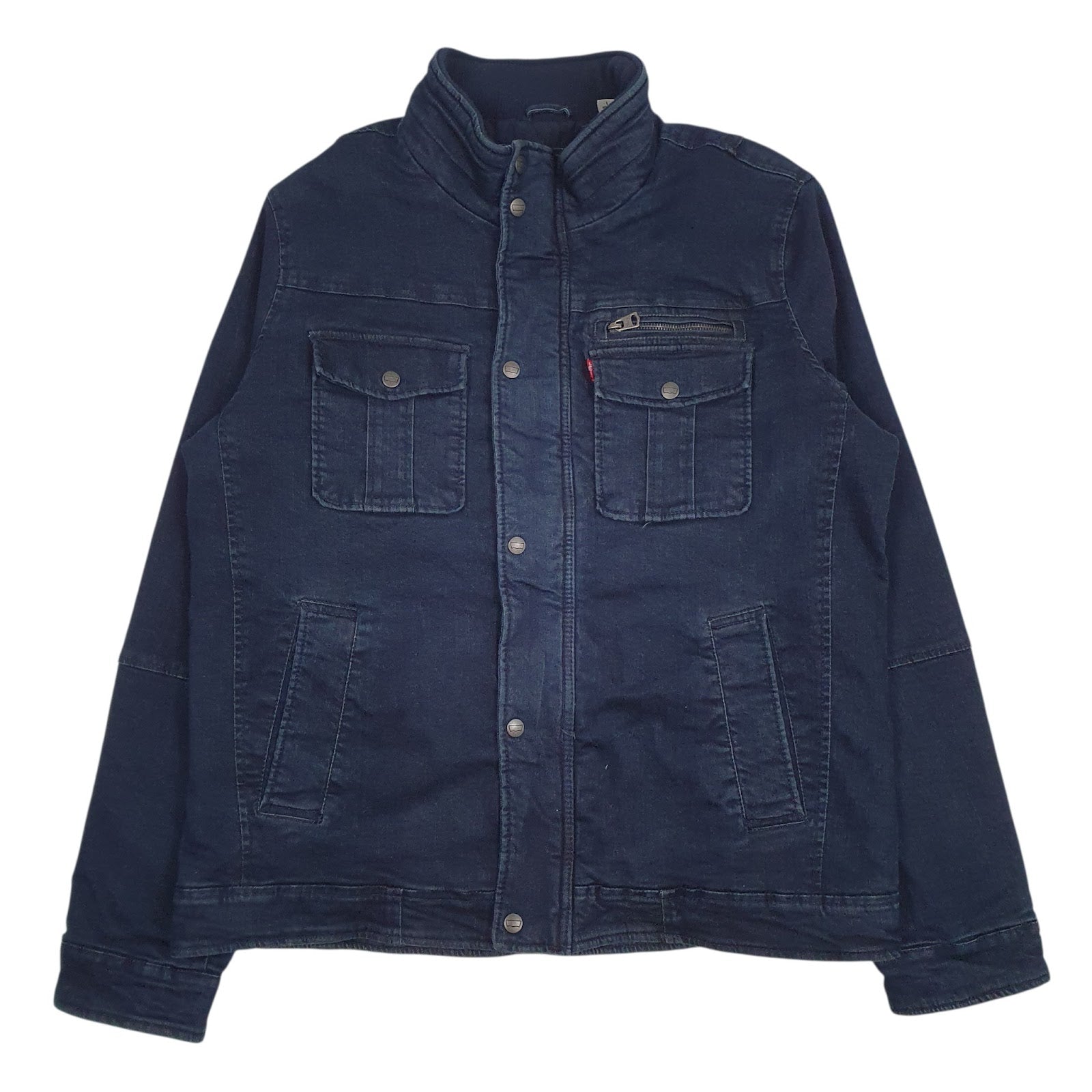 Mens Navy Levis Padded  Coat