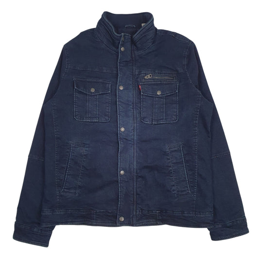 Mens Navy Levis Padded  Coat