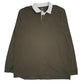 Mens Green Sonoma Rugby Long Sleeve Polo Shirt