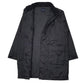 Mens Black Uniqlo Longline  Coat