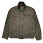 Mens Grey Levis Military Bomber Windbreaker  Coat