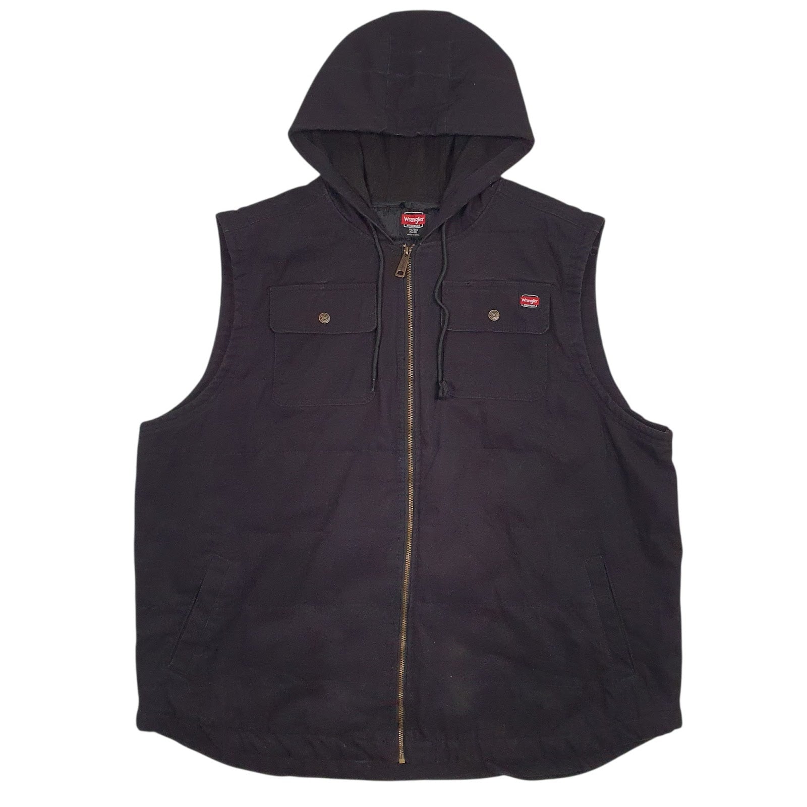 Mens Black Wrangler Workwear Padded  Coat