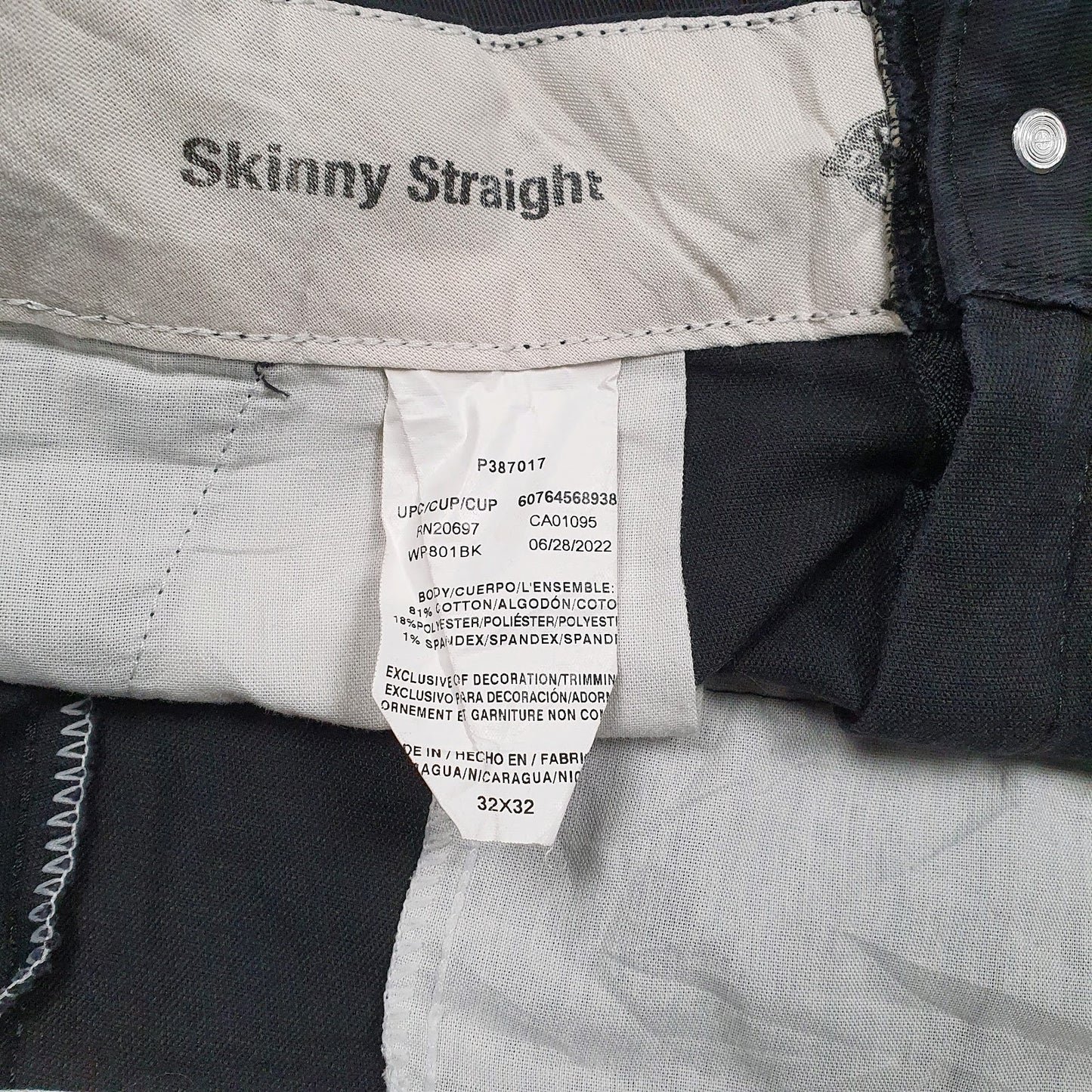 Mens Black Dickies Workwear Carpenter  Trousers