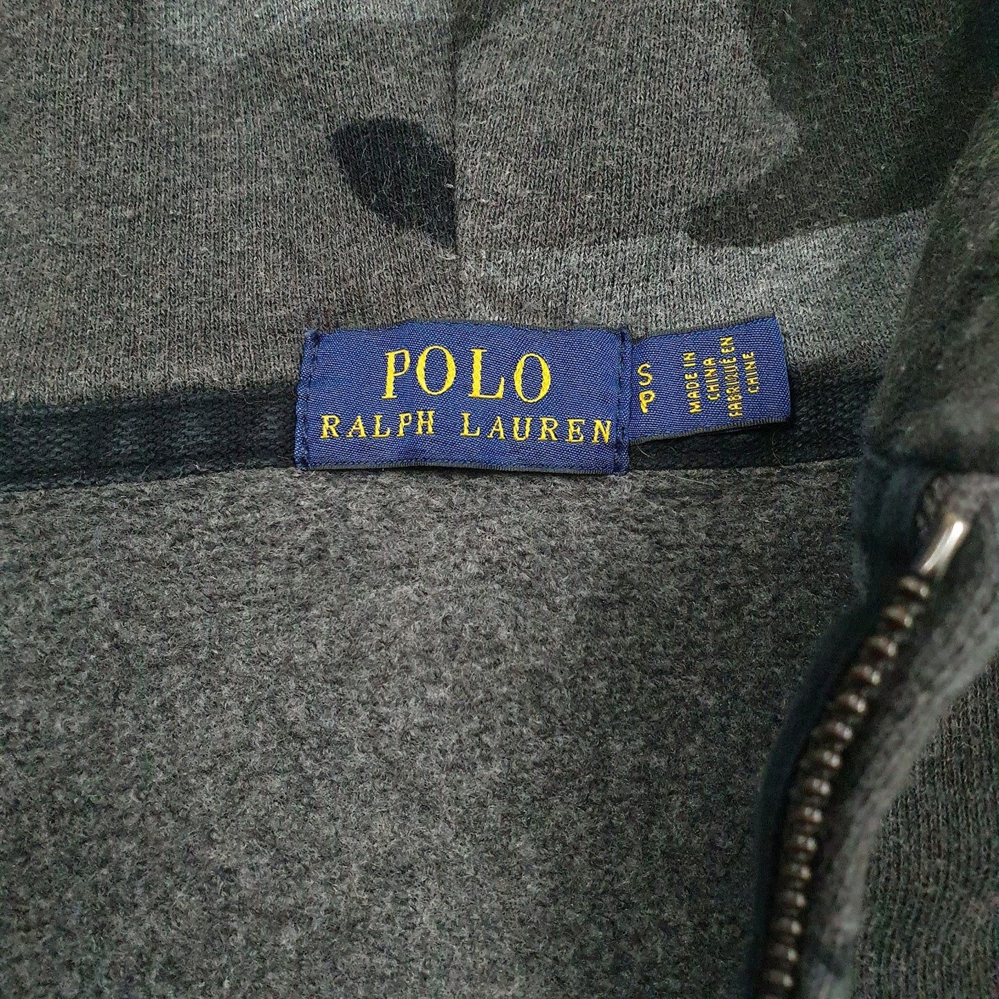 Womens Grey Polo Ralph Lauren Camo Full Zip Jumper