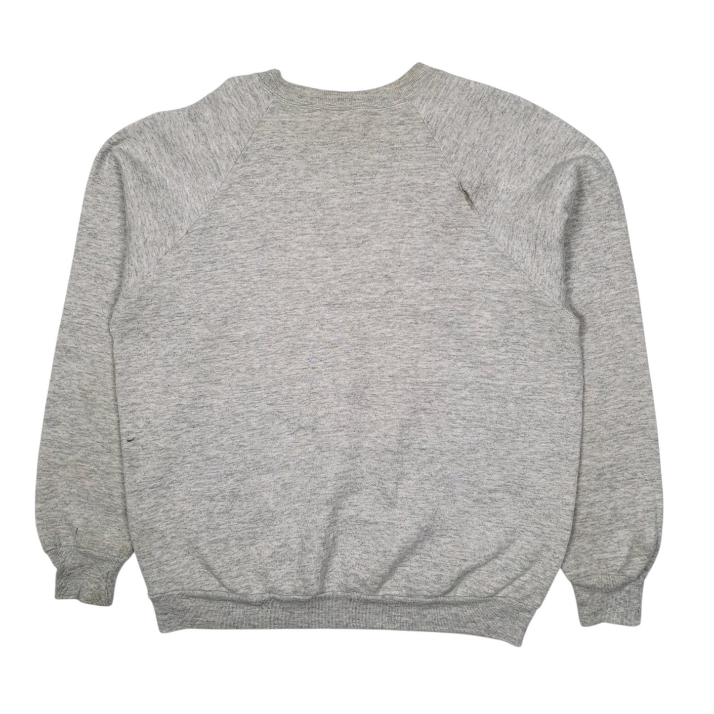 Mens Grey Jerzees Vintage 1980s Made In USA Nature Hunting Dogs Crewneck Jumper