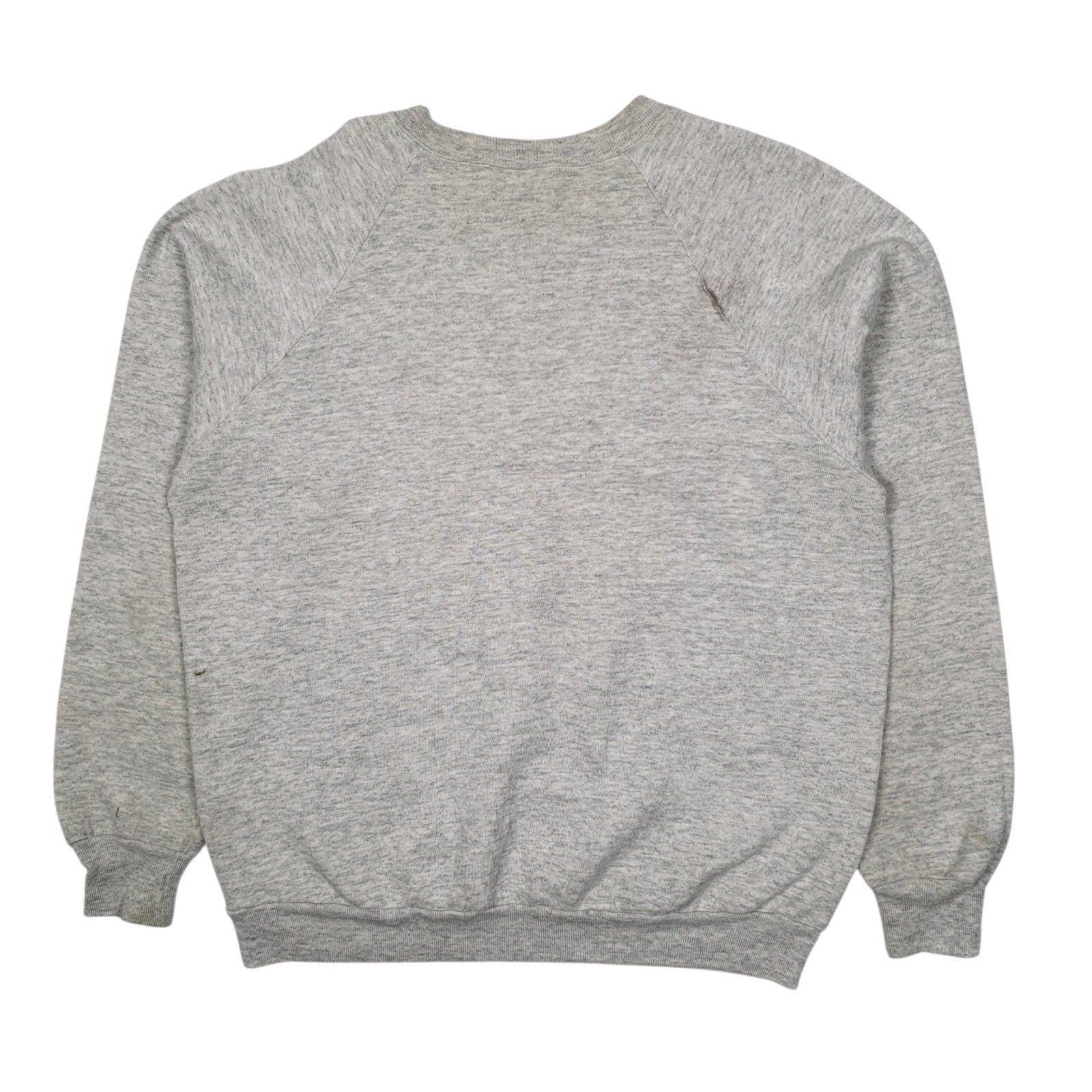 Mens Grey Jerzees Vintage 1980s Made In USA Nature Hunting Dogs Crewneck Jumper