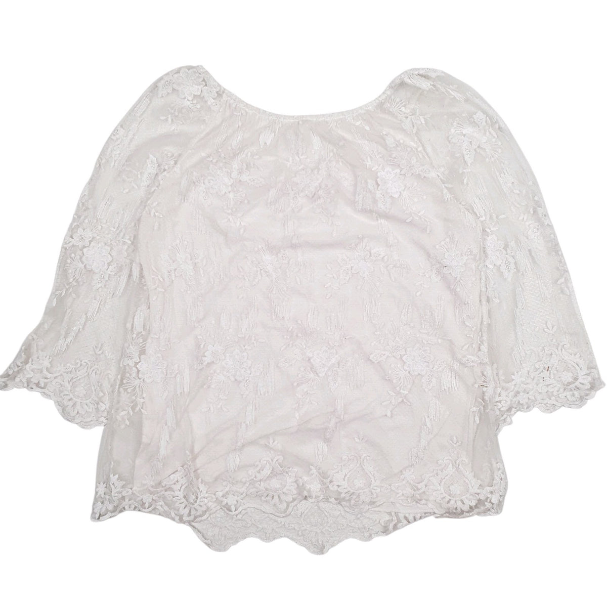 Womens White Miss Sugar Shear Blouse  T Shirt