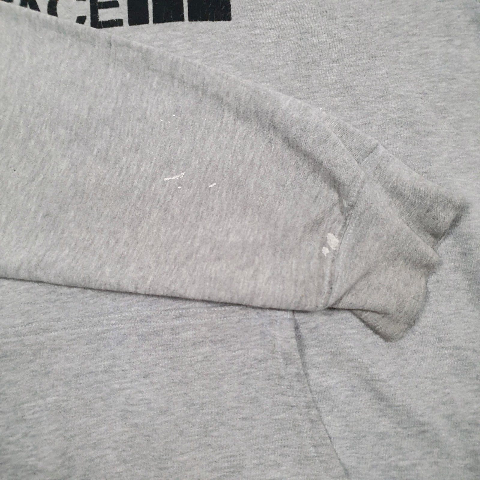 Mens Grey The North Face Spellout Hoodie Jumper
