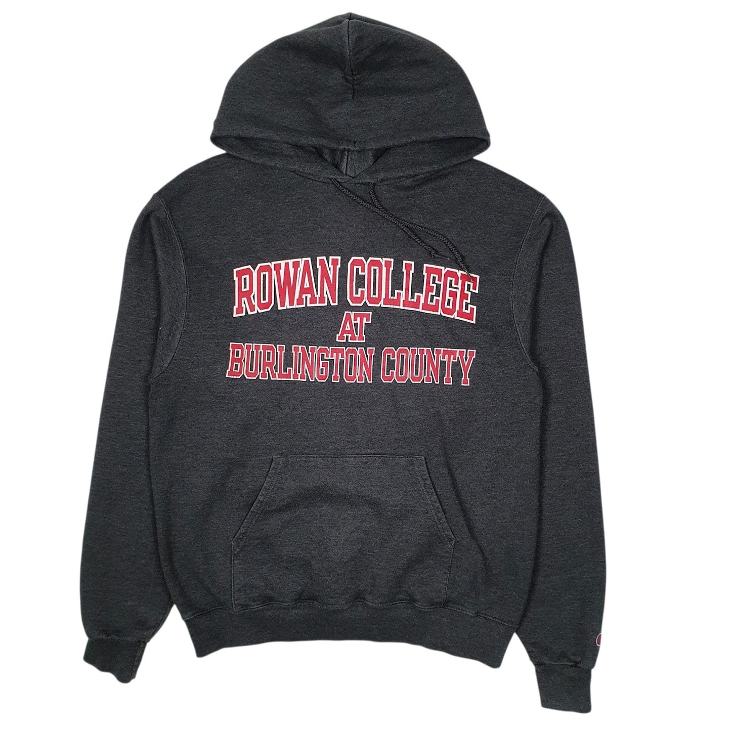 Mens Grey Champion Rowan College Hoodie Jumper