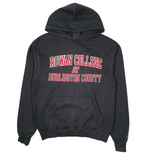 Mens Grey Champion Rowan College Hoodie Jumper